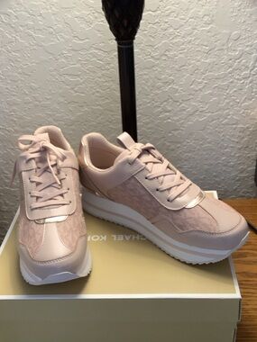 MICHAEL Michael Kors Blush Pink Platform Sneakers
